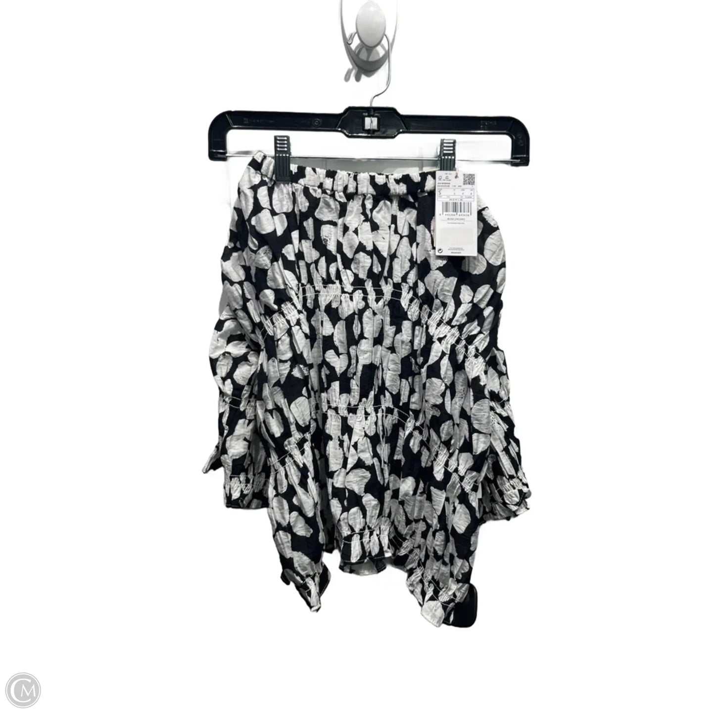 Top Short Sleeve By Mng In Black & White, Size: 4