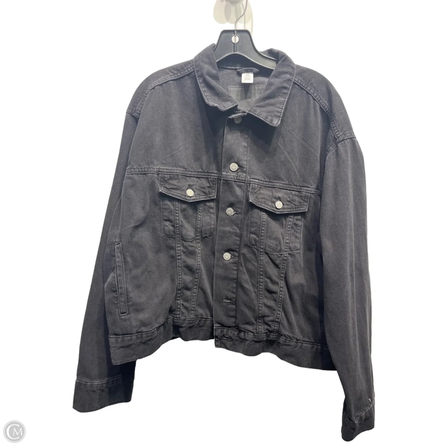 Jacket Denim By & denim In Black Denim, Size: Xl