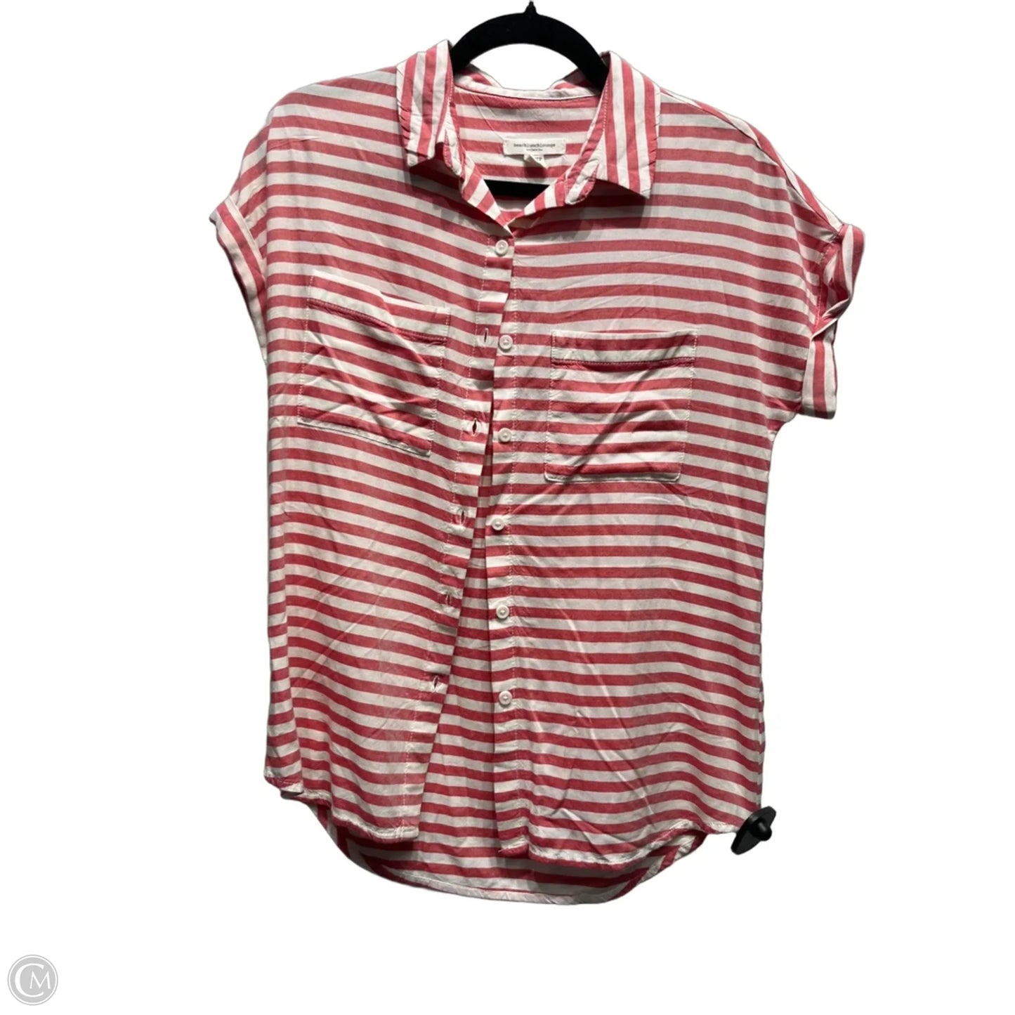 Top Short Sleeve By Beachlunchlounge In Red & White, Size: Xs