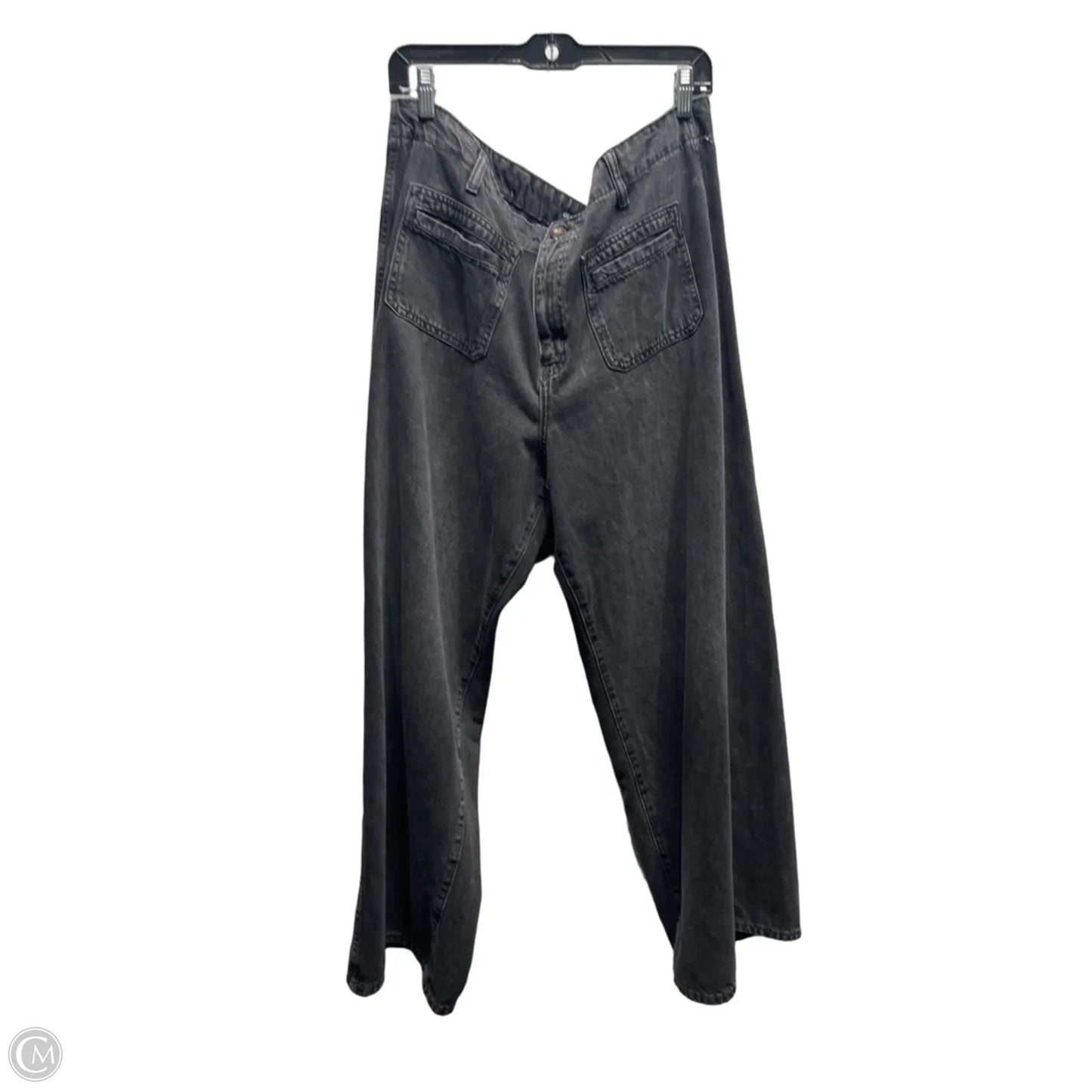Jeans Wide Leg By Old Navy In Black & Blue, Size: 18