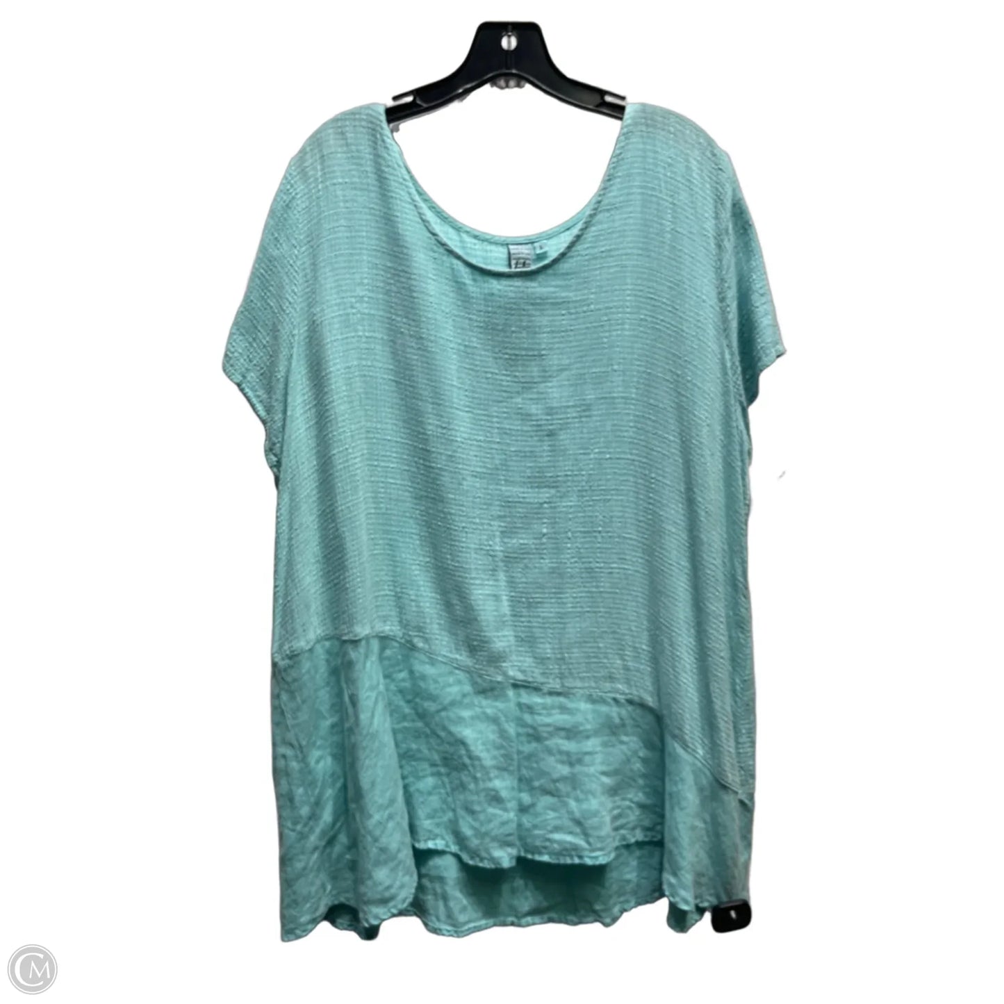 Top Short Sleeve By made in usa In Blue, Size: L