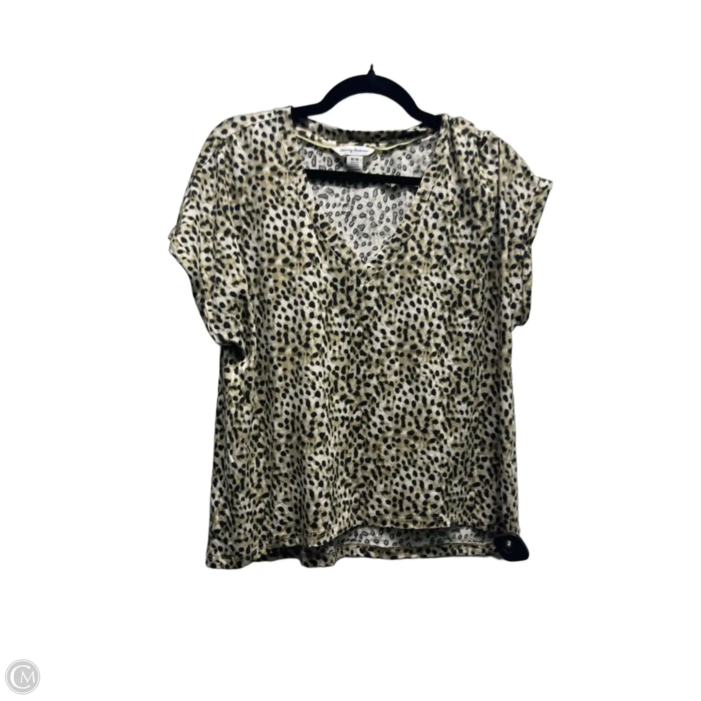 Top Short Sleeve By Tommy Bahama In Animal Print, Size: M