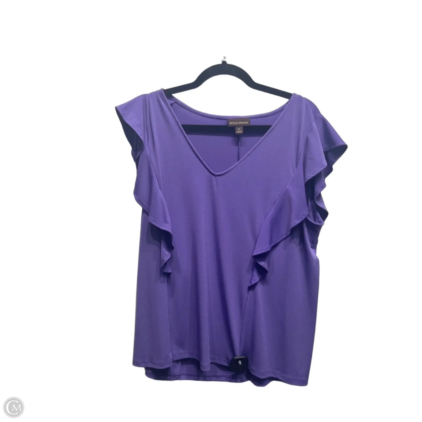 Top Short Sleeve By Bold Elements In Purple, Size: Xl