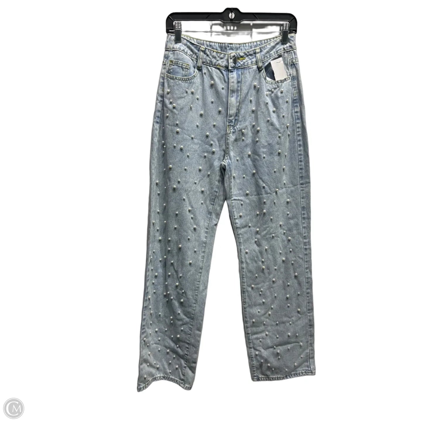 Jeans Wide Leg By Clothes Mentor In Blue Denim, Size: M
