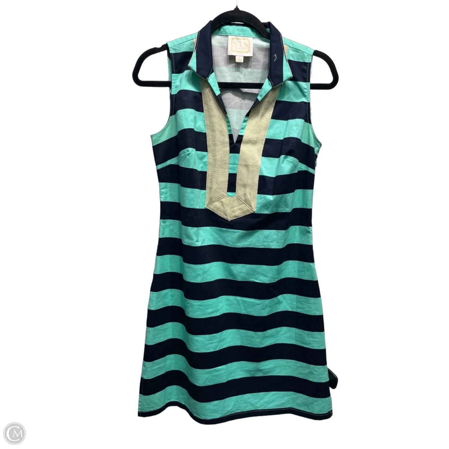 Dress Casual Short By Sail To Sable In Blue & Green, Size: S