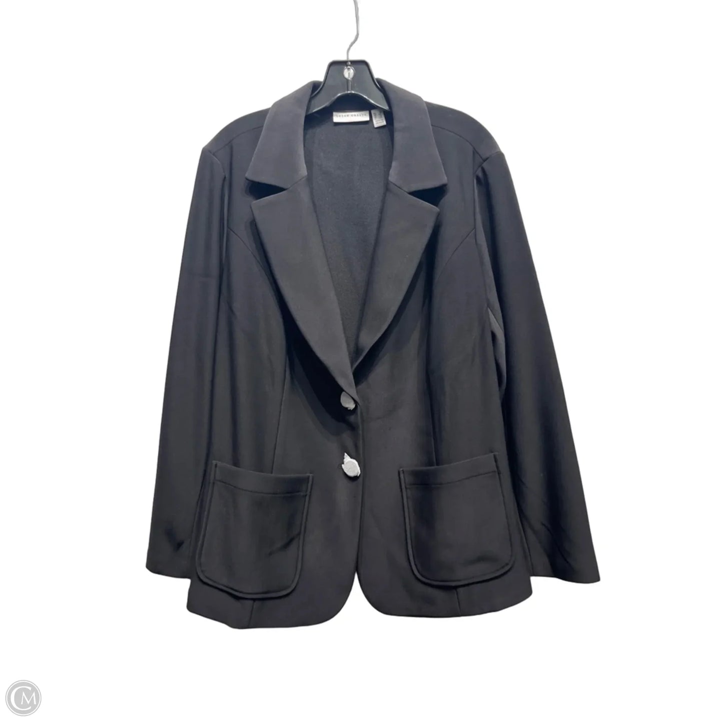 Blazer By Susan Graver In Black, Size: 1x