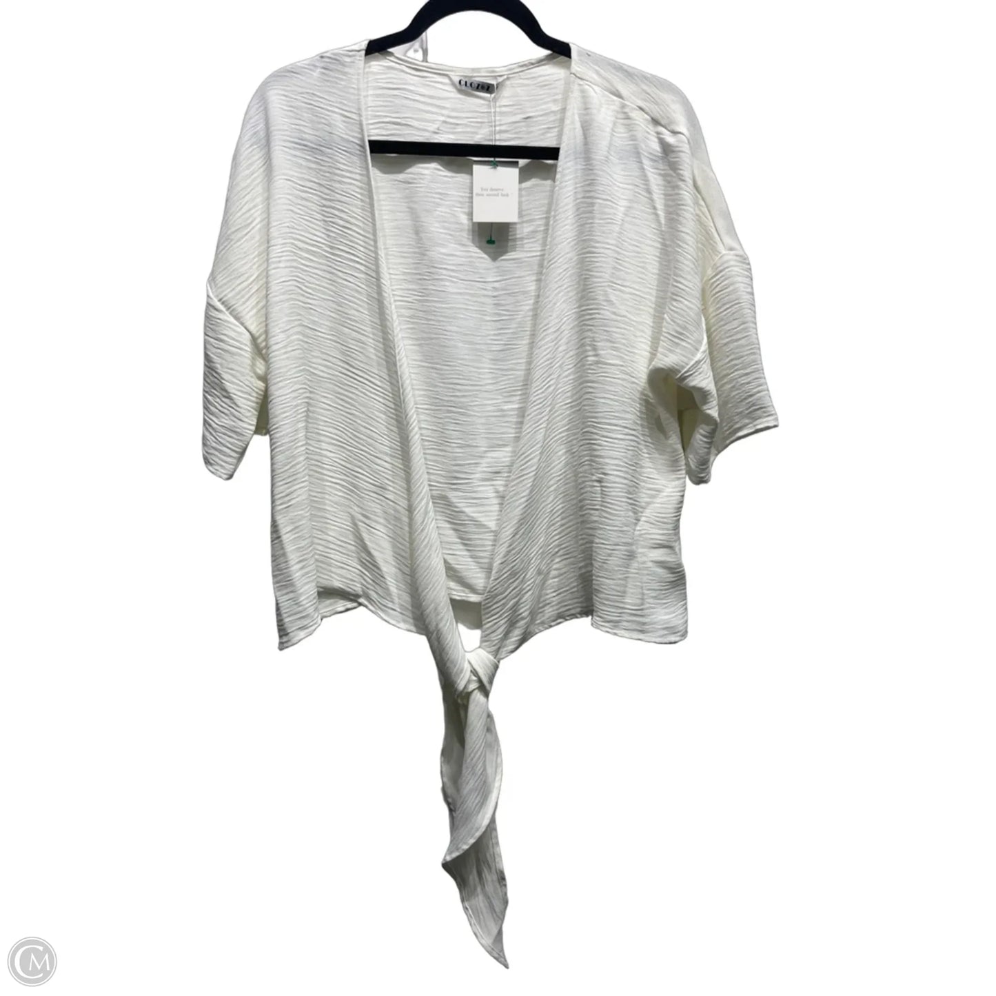 Top Short Sleeve By clozoz In White, Size: Xl