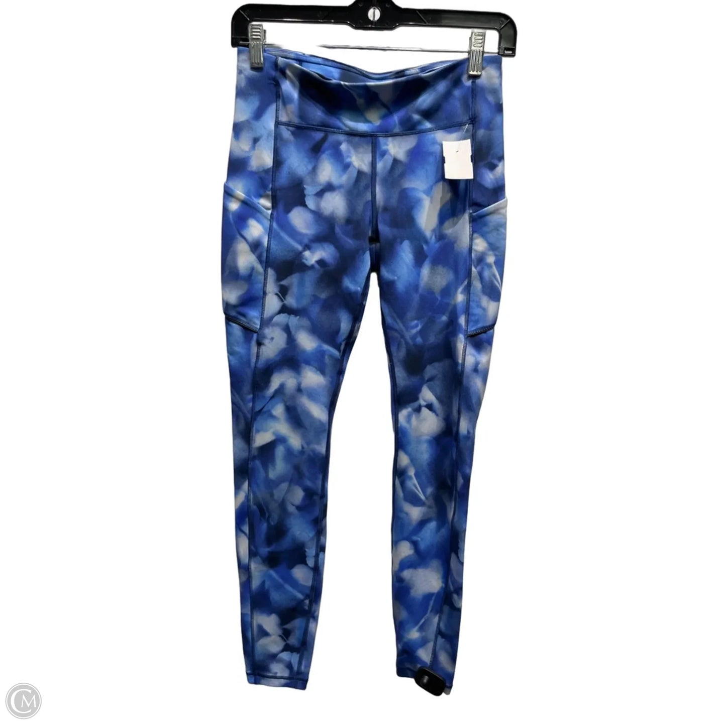 Athletic Leggings By Lululemon In Blue & White, Size: 6