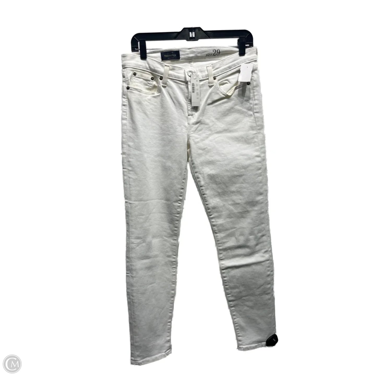 Jeans Skinny By J. Crew In White Denim, Size: 6