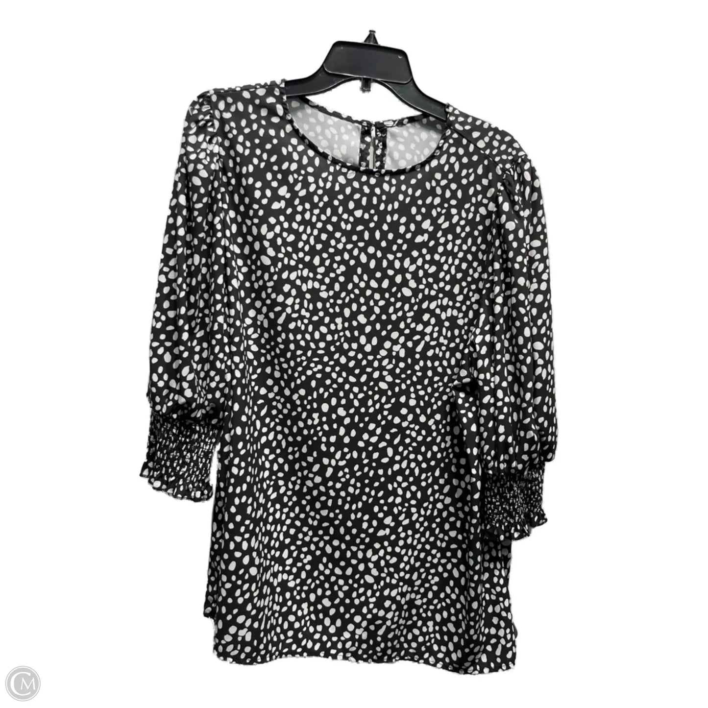 Top Long Sleeve By Clothes Mentor In Black & White, Size: Xxl