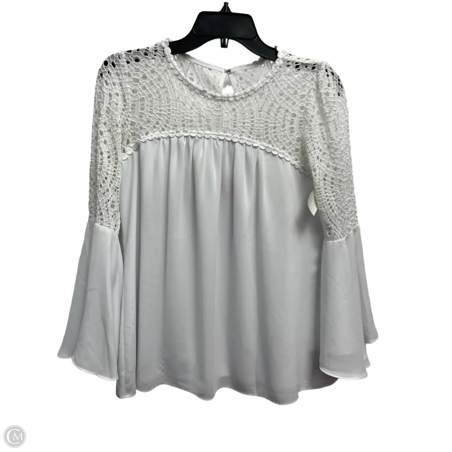 Top Long Sleeve Designer By Lilly Pulitzer In White, Size: 4