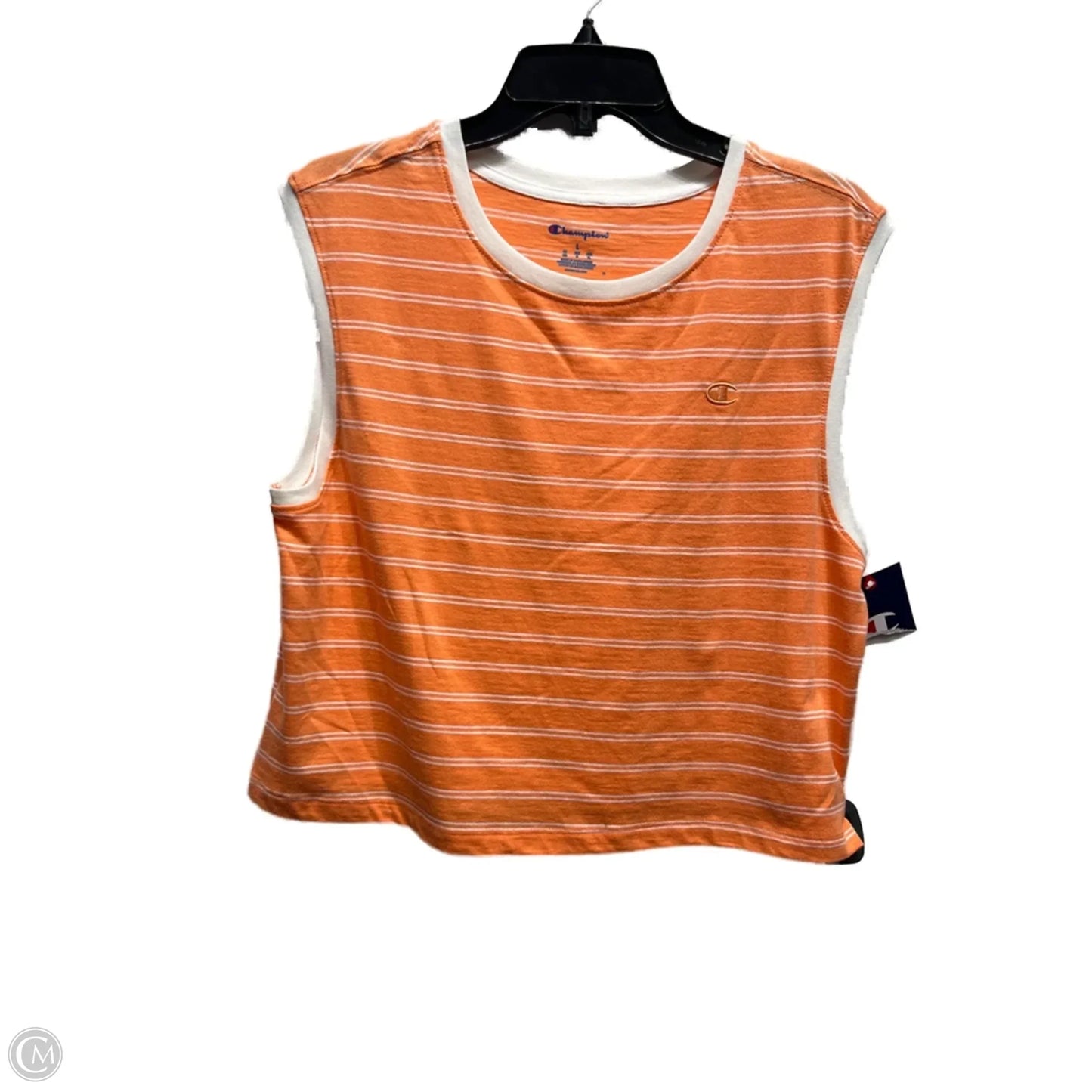 Athletic Tank Top By Champion In Orange, Size: L