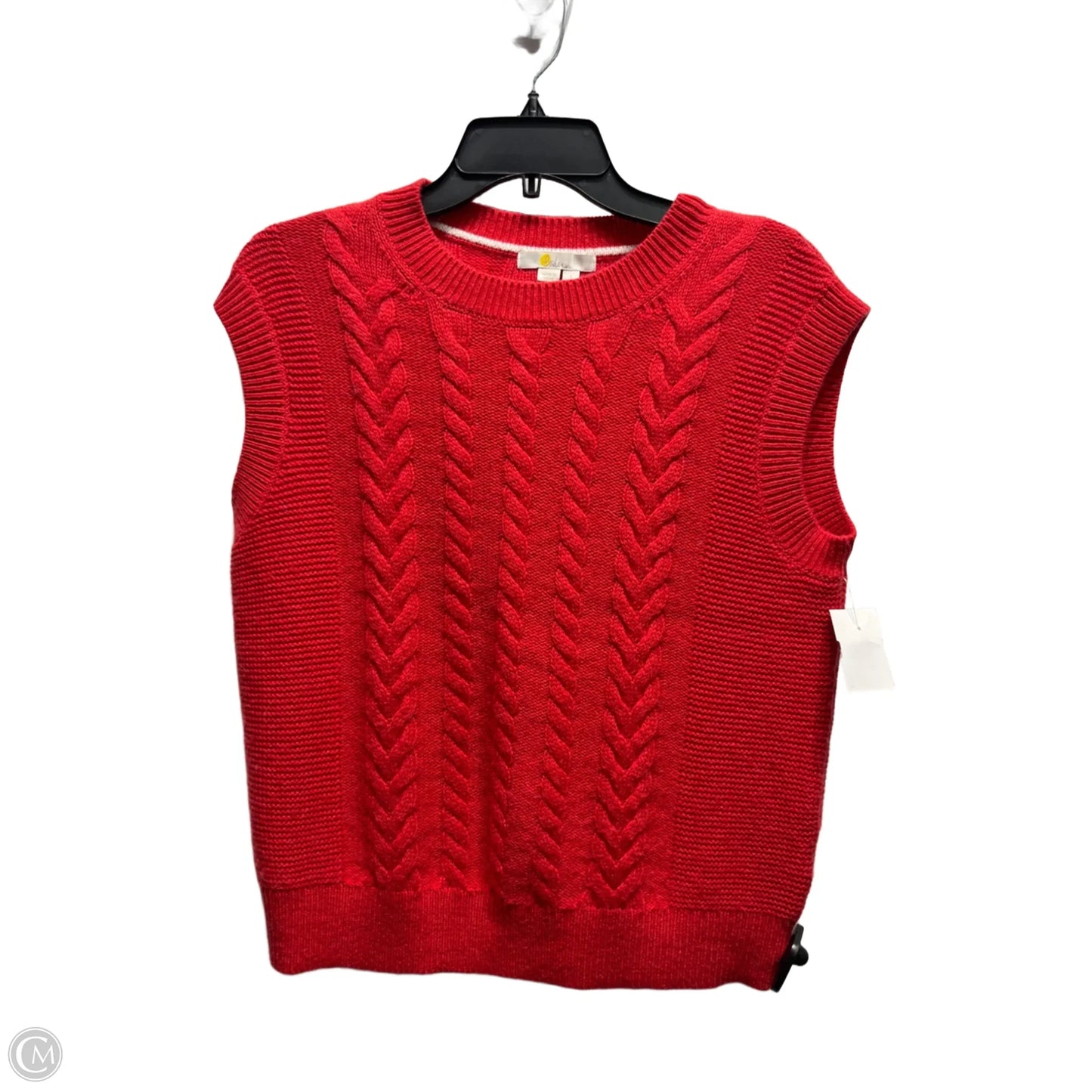 Sweater Short Sleeve By Boden In Red, Size: S