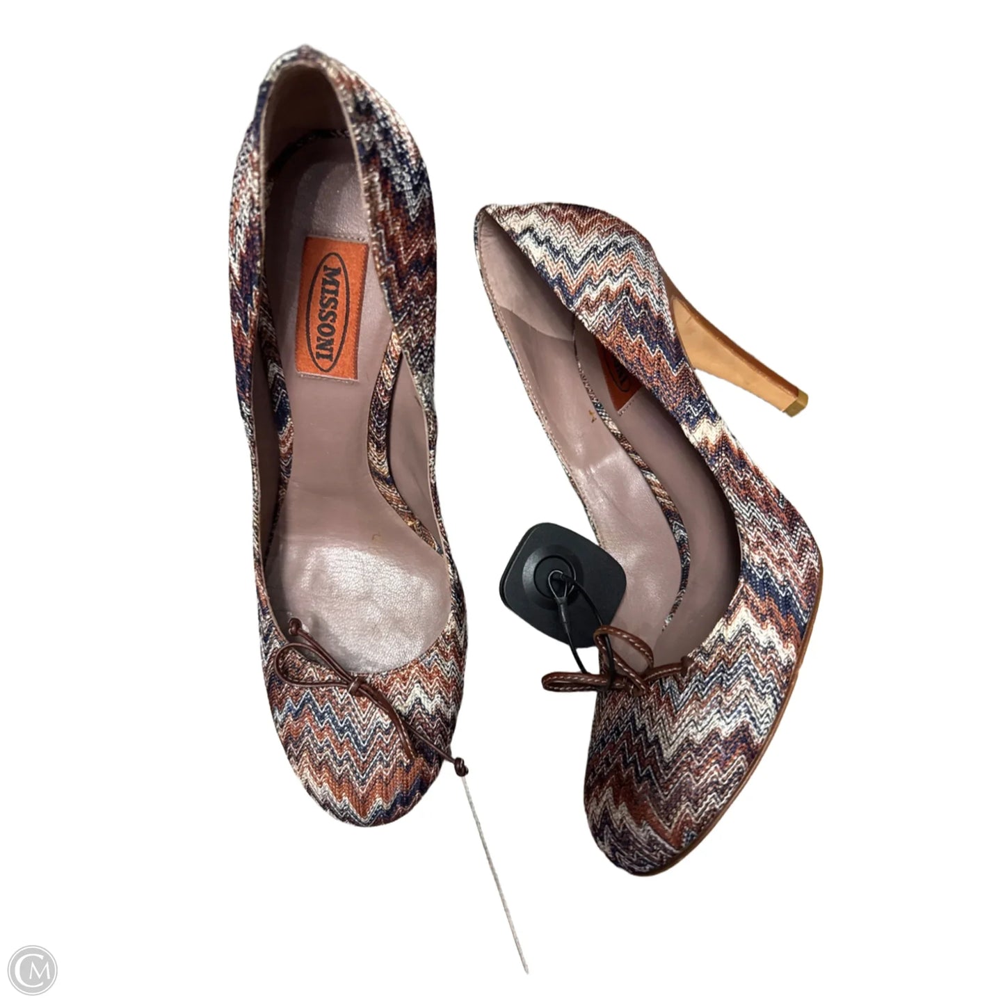 Shoes Designer By Missoni In Blue & Brown, Size: 8.5