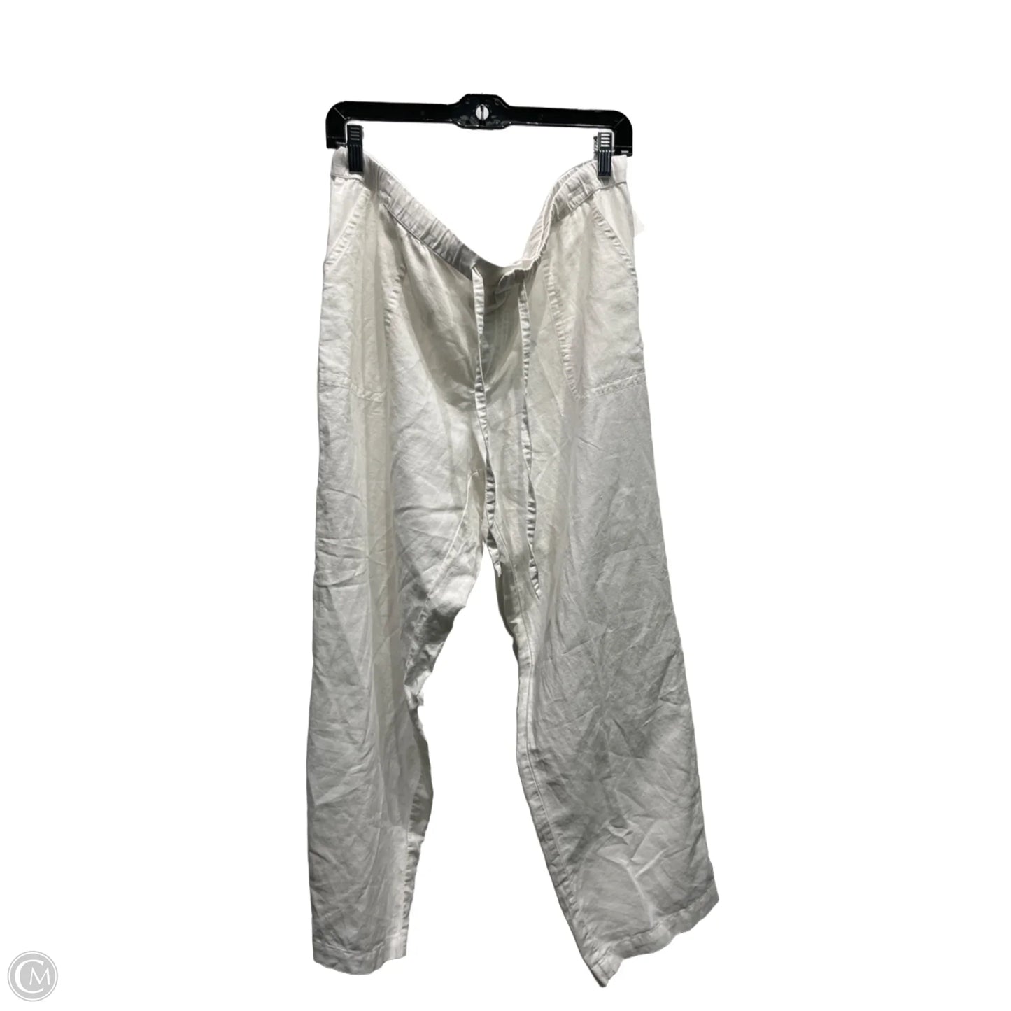 Pants Linen By Liz Claiborne In White, Size: Xl