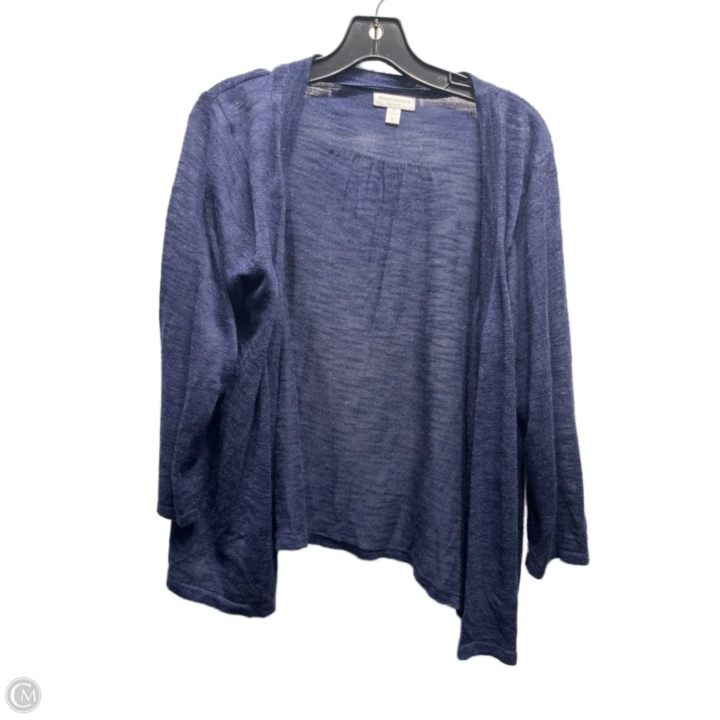 Cardigan By Charter Club In Navy, Size: Xl