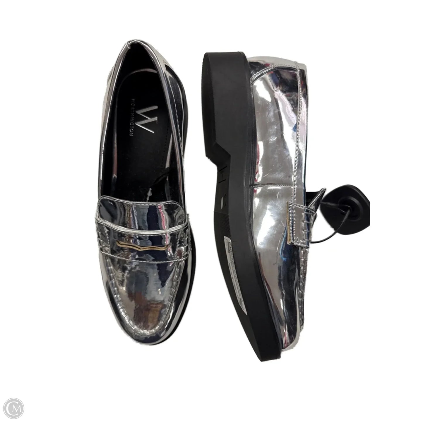 Shoes Flats By Worthington In Silver, Size: 7