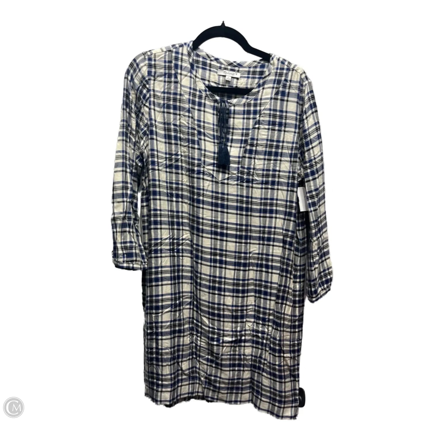 Dress Casual Short By Madewell In Blue & Tan, Size: S