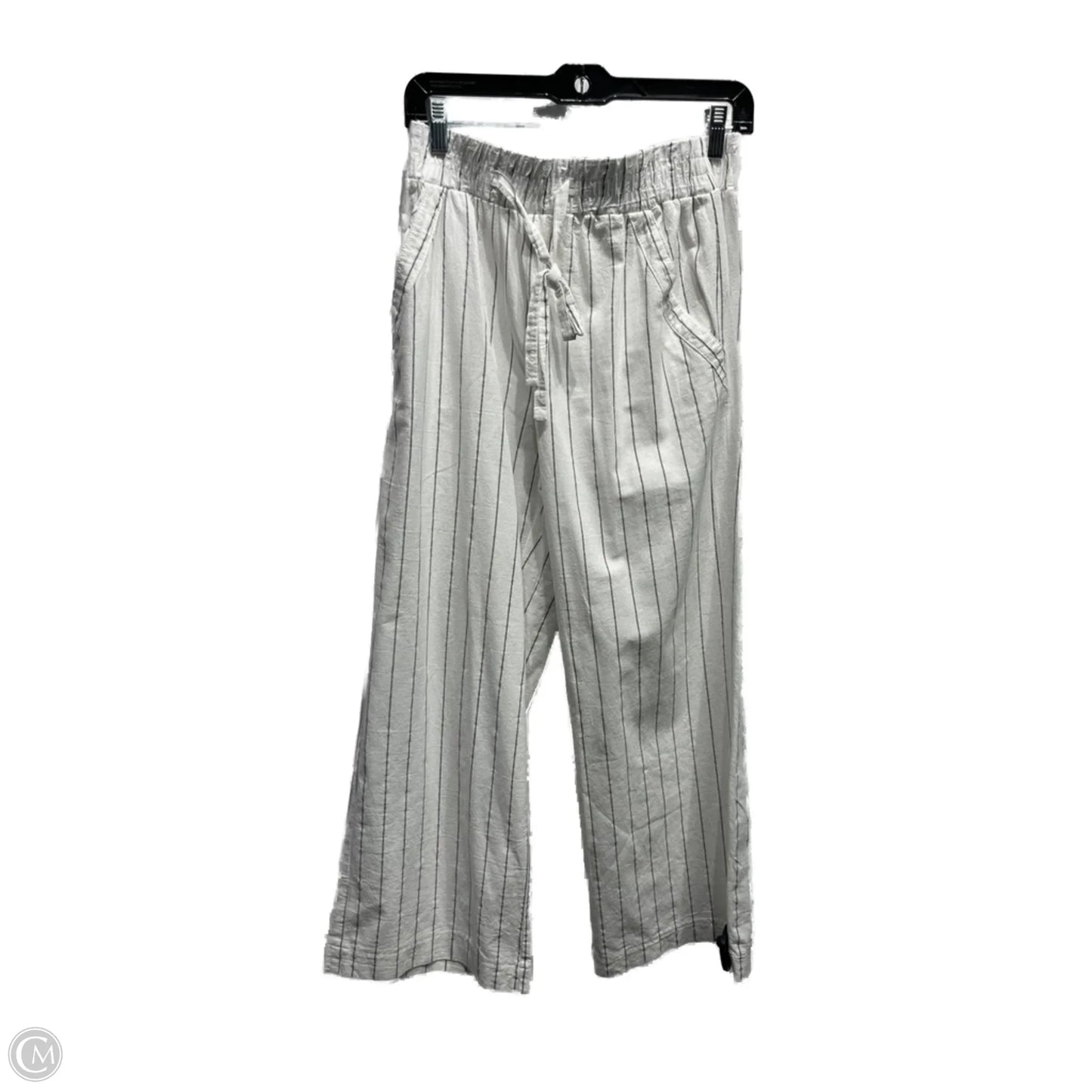 Pants Linen By Sienna Sky In Black & White, Size: L