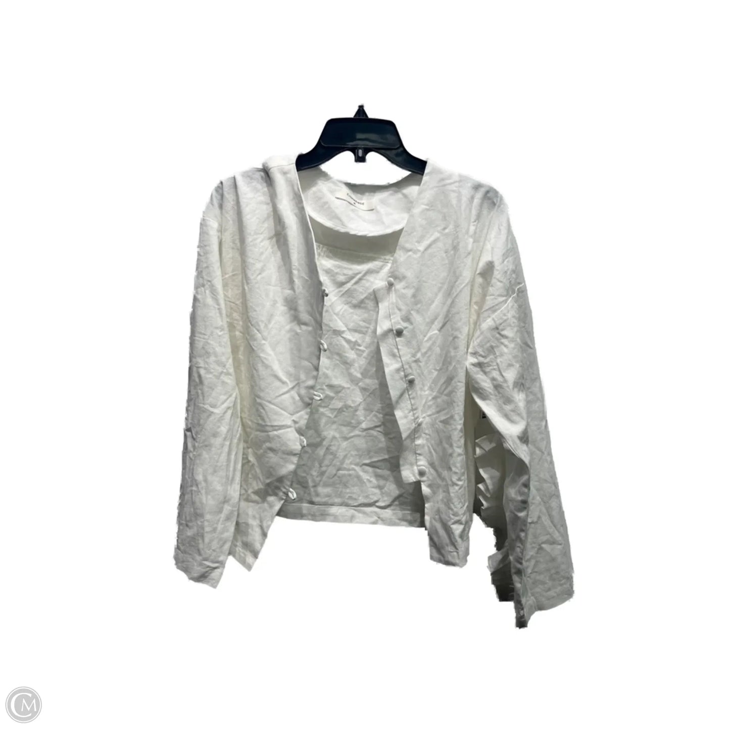 Cardigan By Commense In White, Size: M