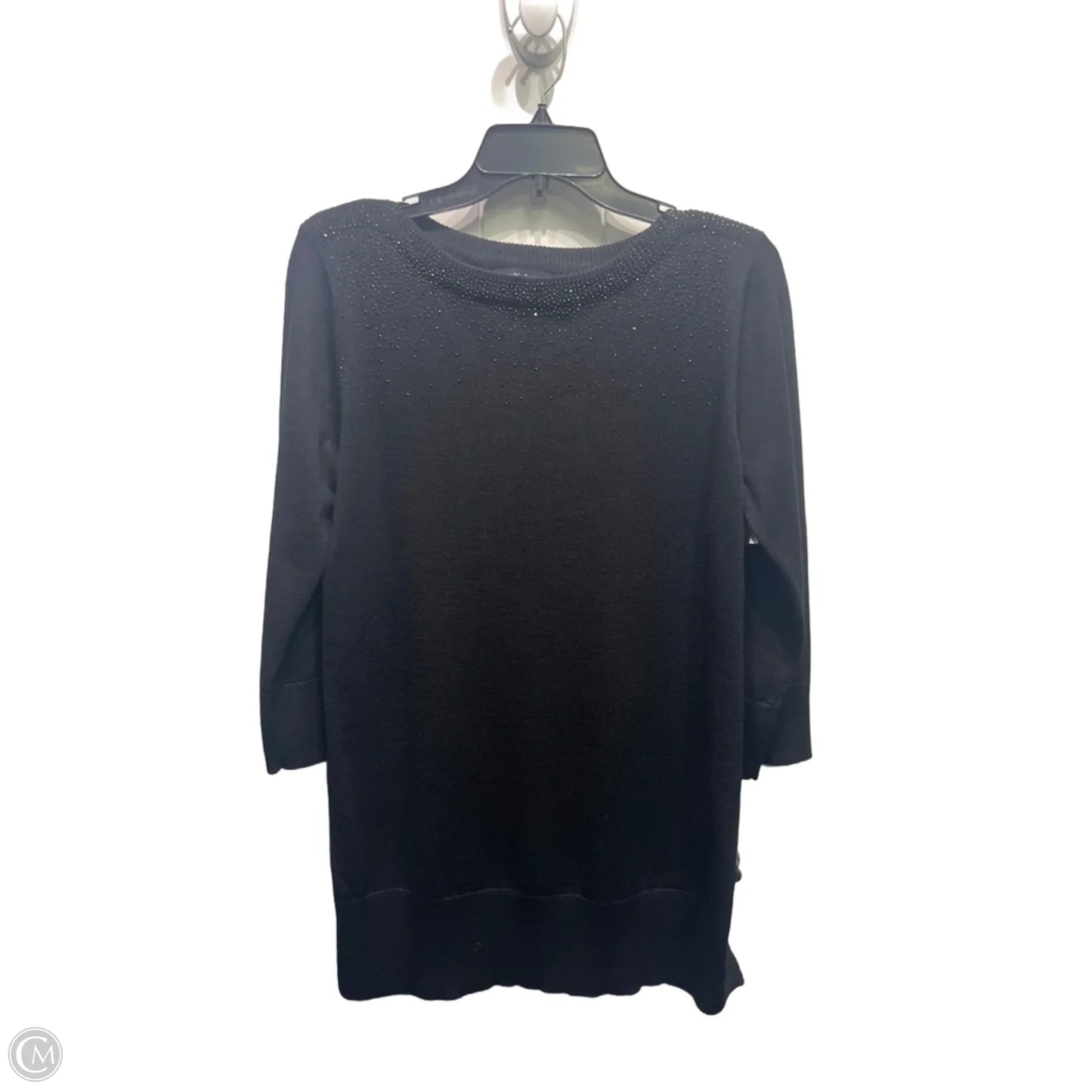 Sweater By Cable And Gauge In Black, Size: L