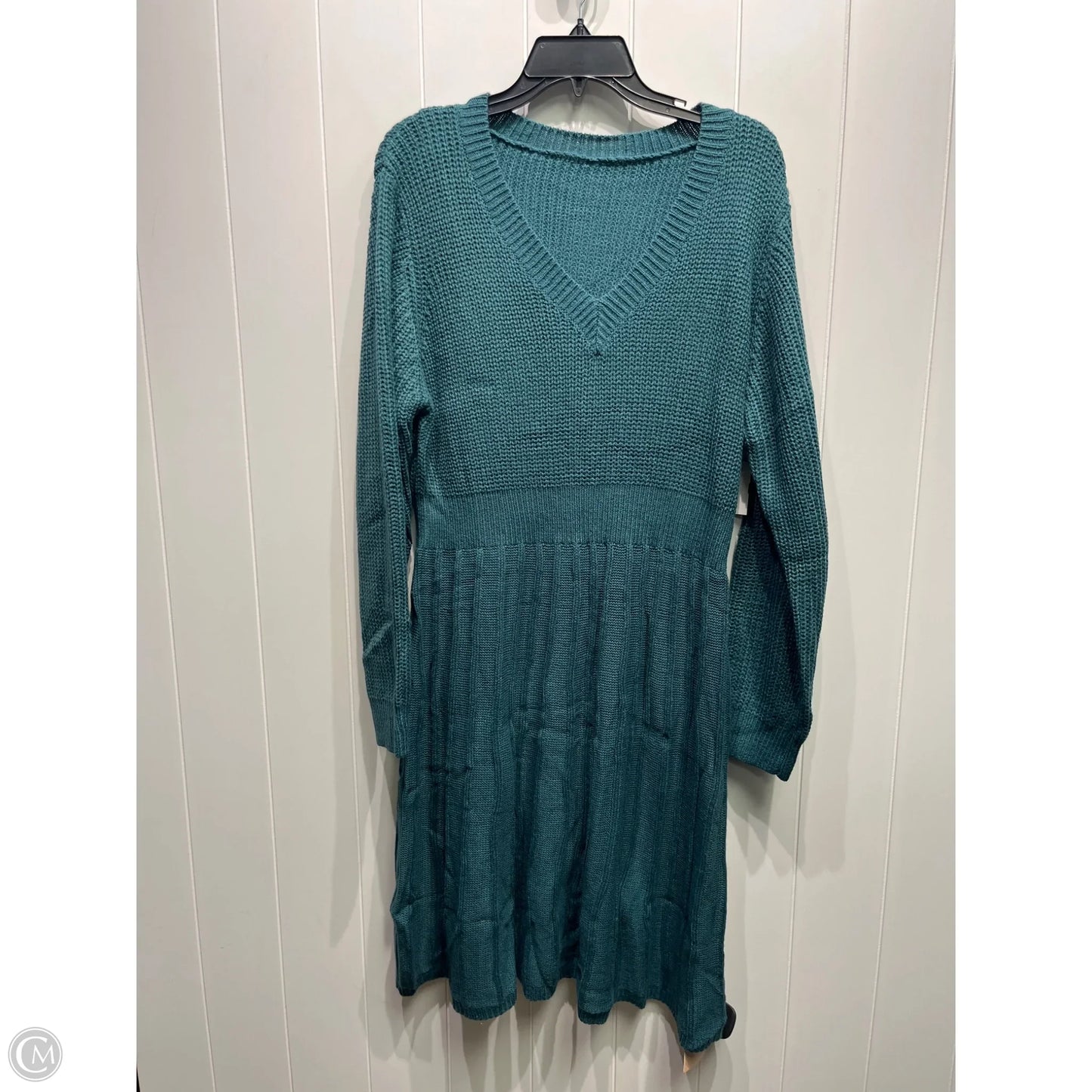 Dress Sweater By Bloomchic In Green, Size: 14