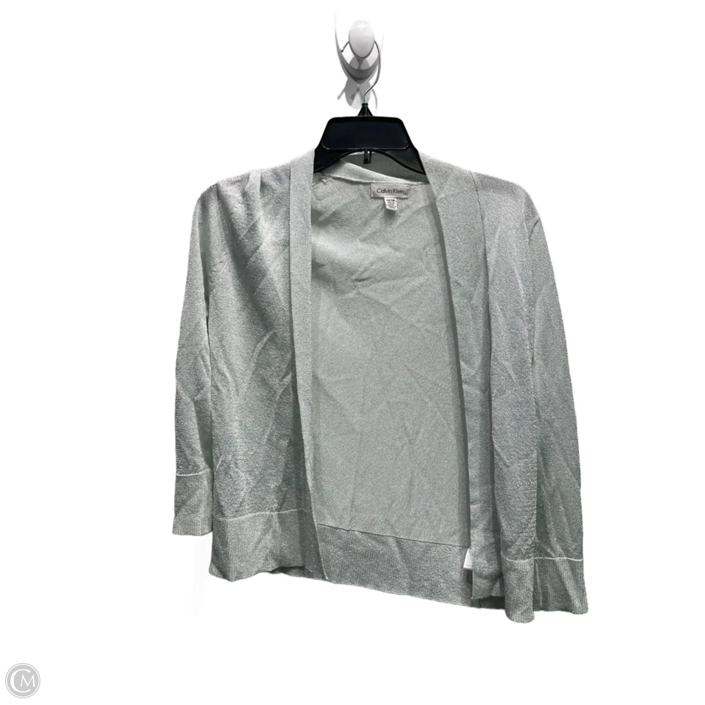 Cardigan By Calvin Klein In Silver, Size: Xs
