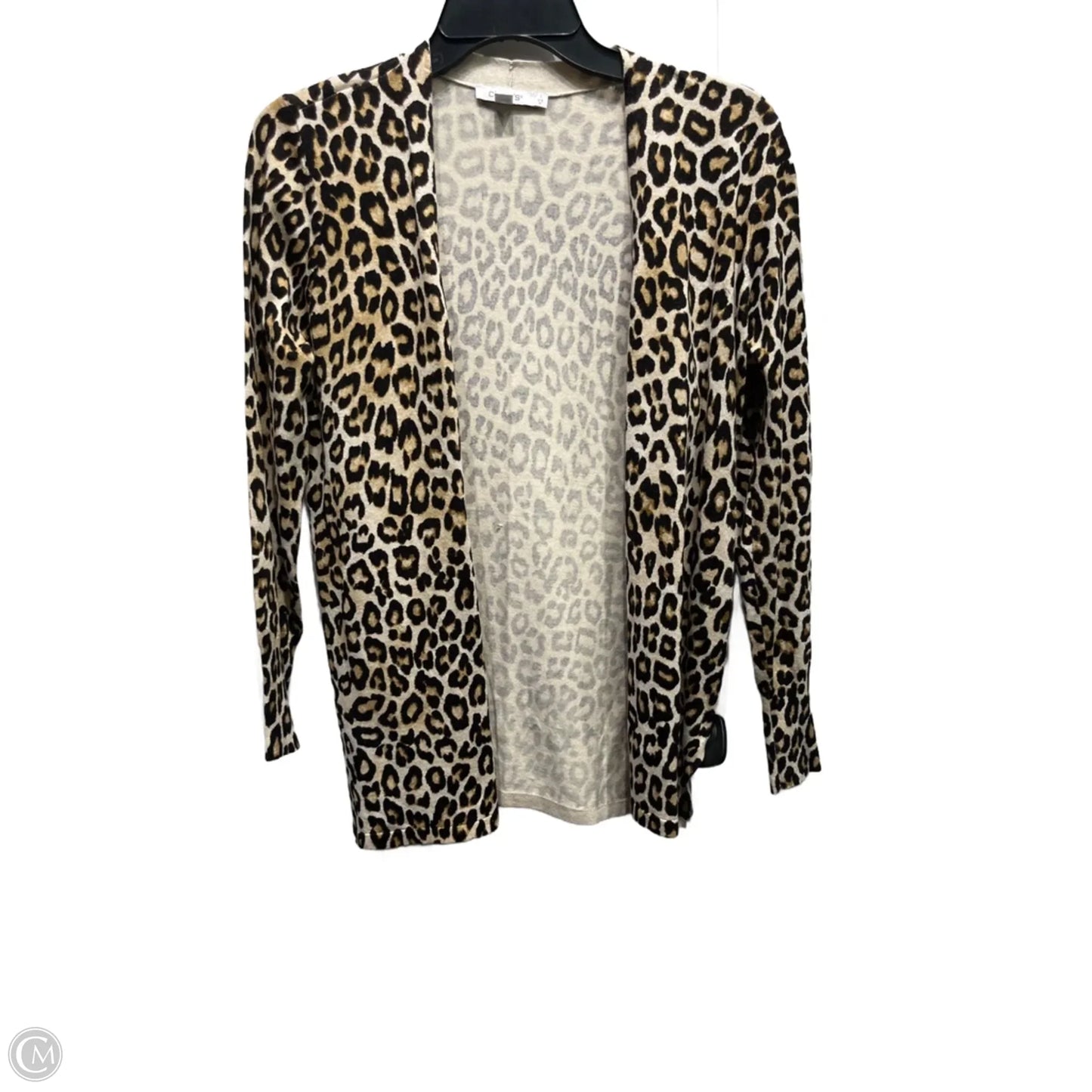 Cardigan By Chicos In Animal Print, Size: M