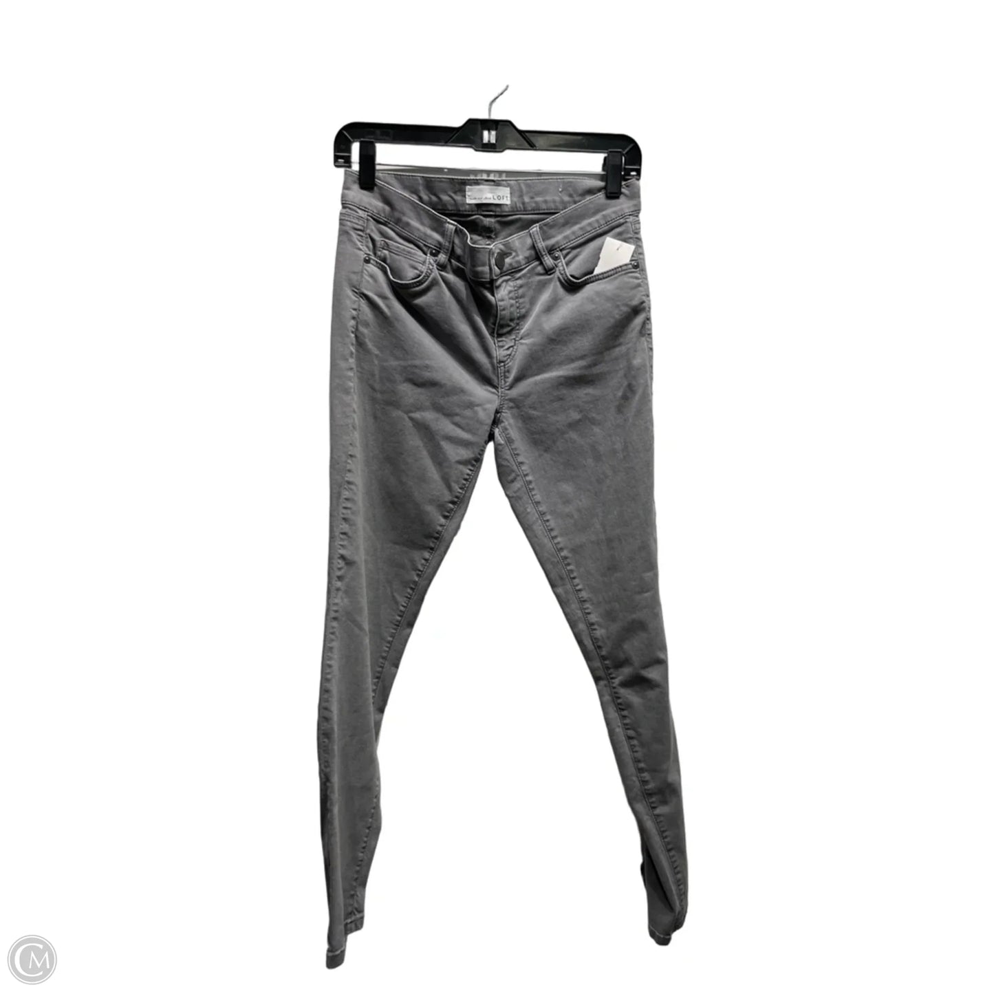 Jeans Skinny By Loft In Grey, Size: 4
