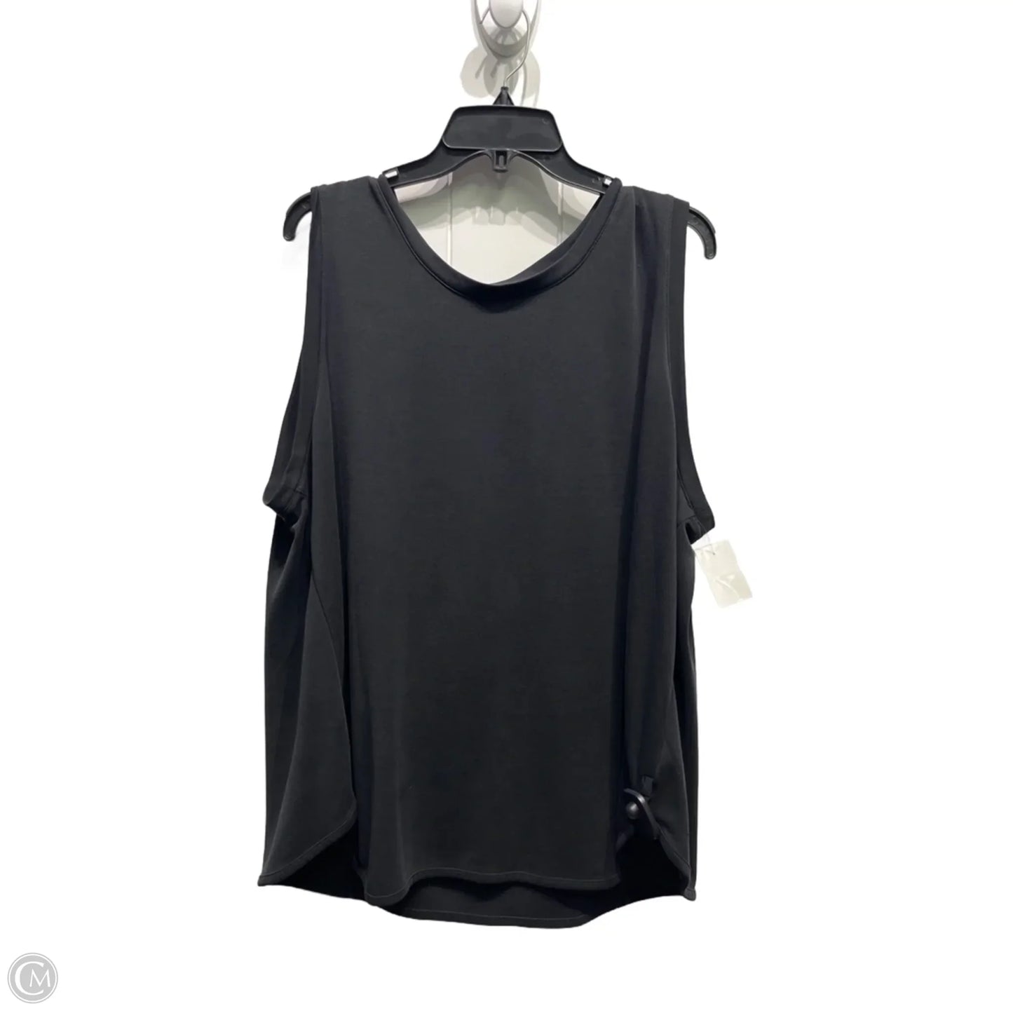 Top Sleeveless Basic By Stylus In Black, Size: 2x