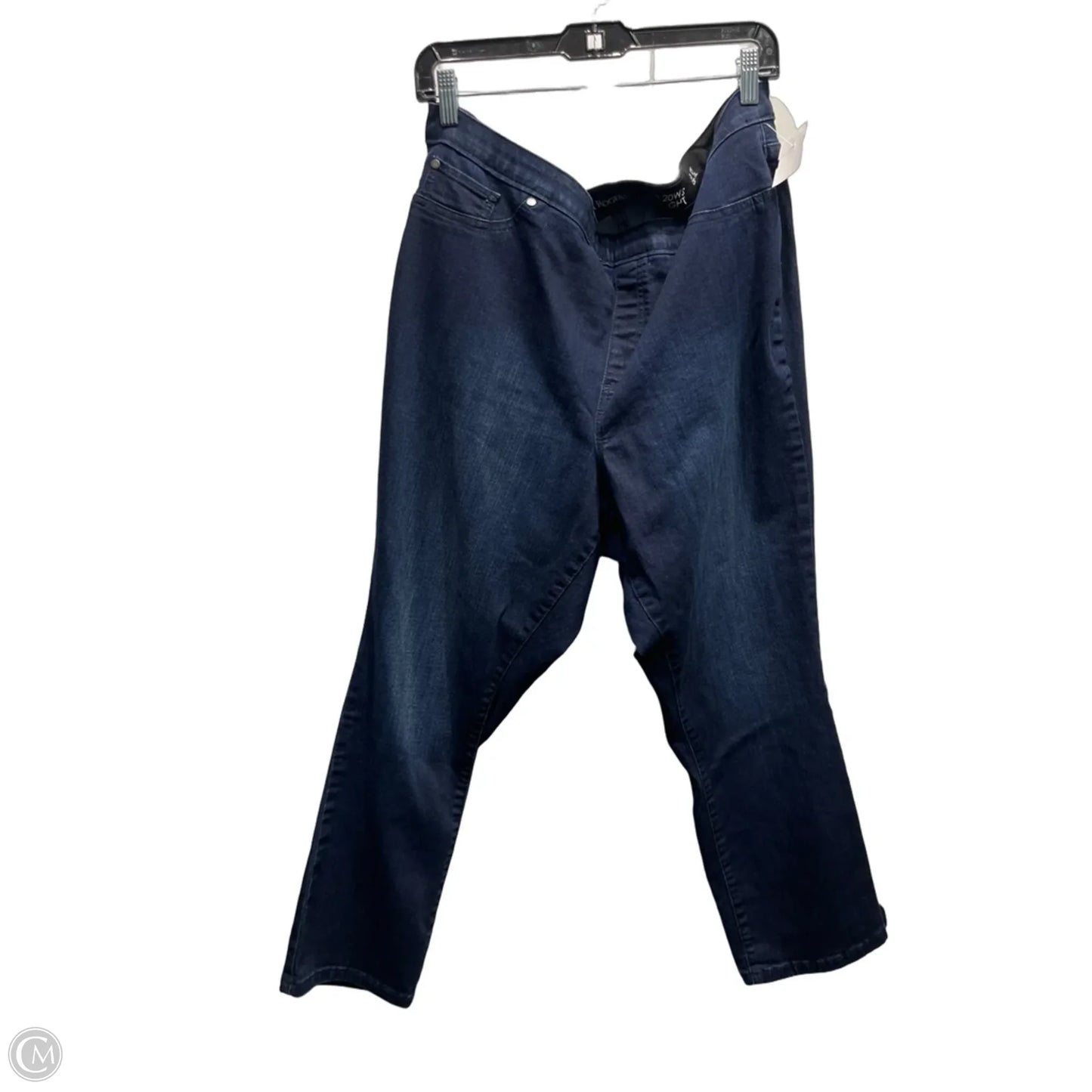 Jeans Straight By Kim Rogers In Blue Denim, Size: 20