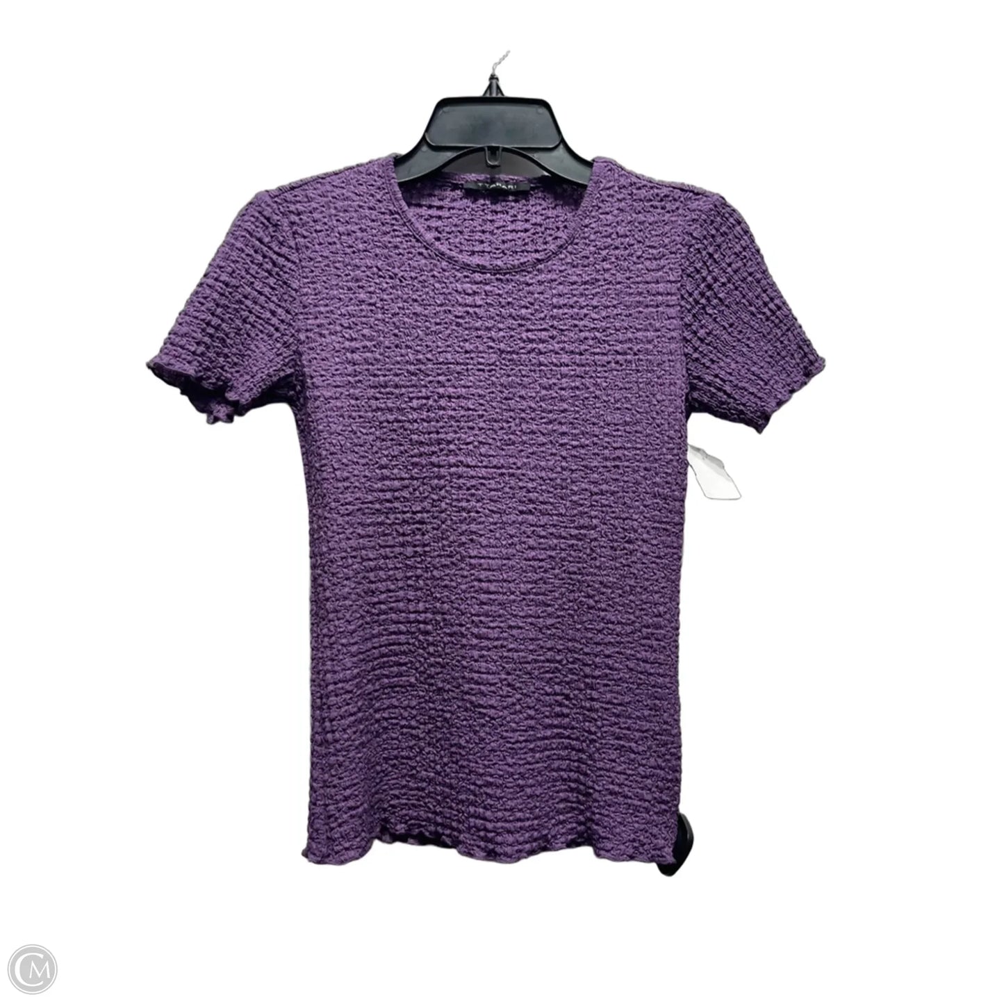 Top Short Sleeve By Tahari In Purple, Size: S