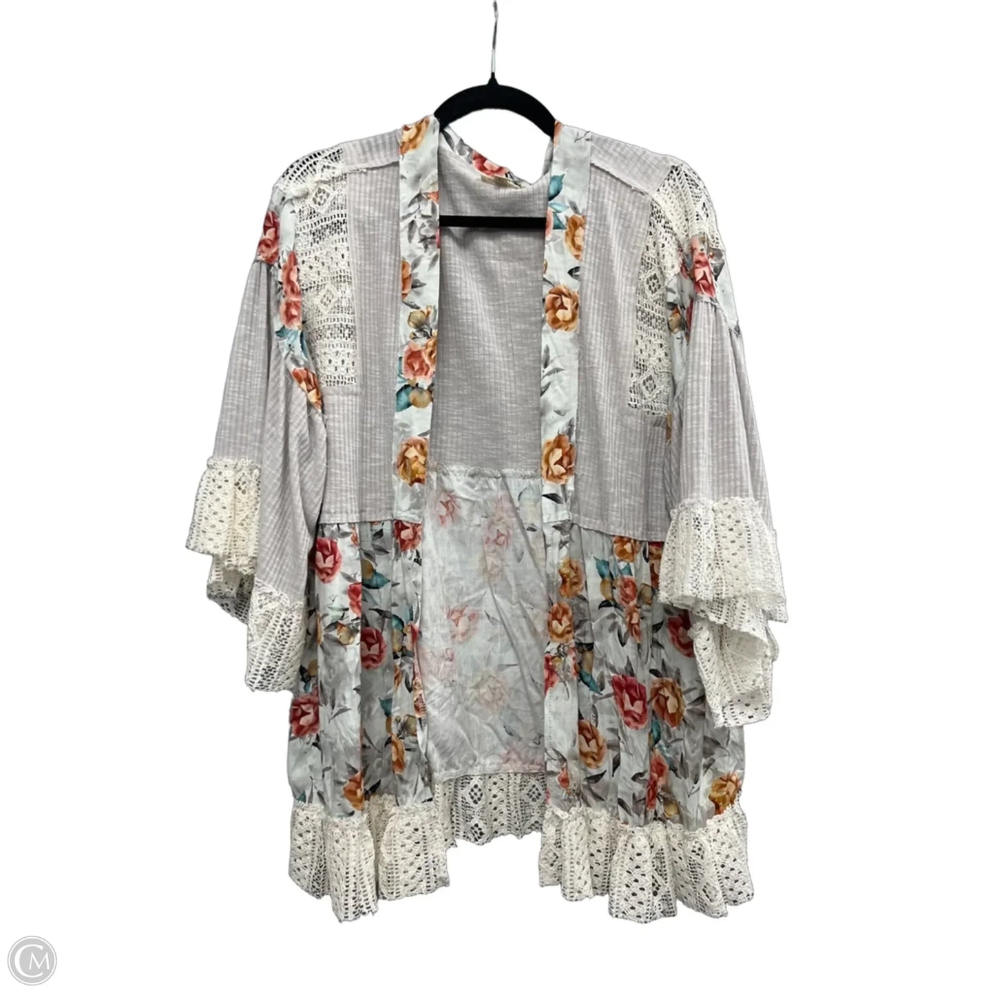 Cardigan By Pol In Red & Tan, Size: S