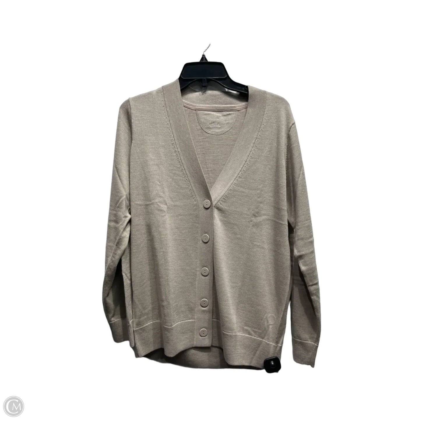Sweater Cardigan By Clothes Mentor In Taupe, Size: M
