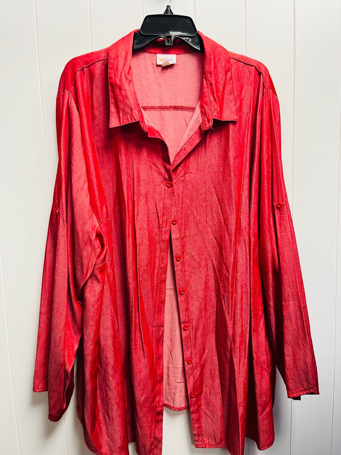 Top Long Sleeve By Lularoe Size: 3x