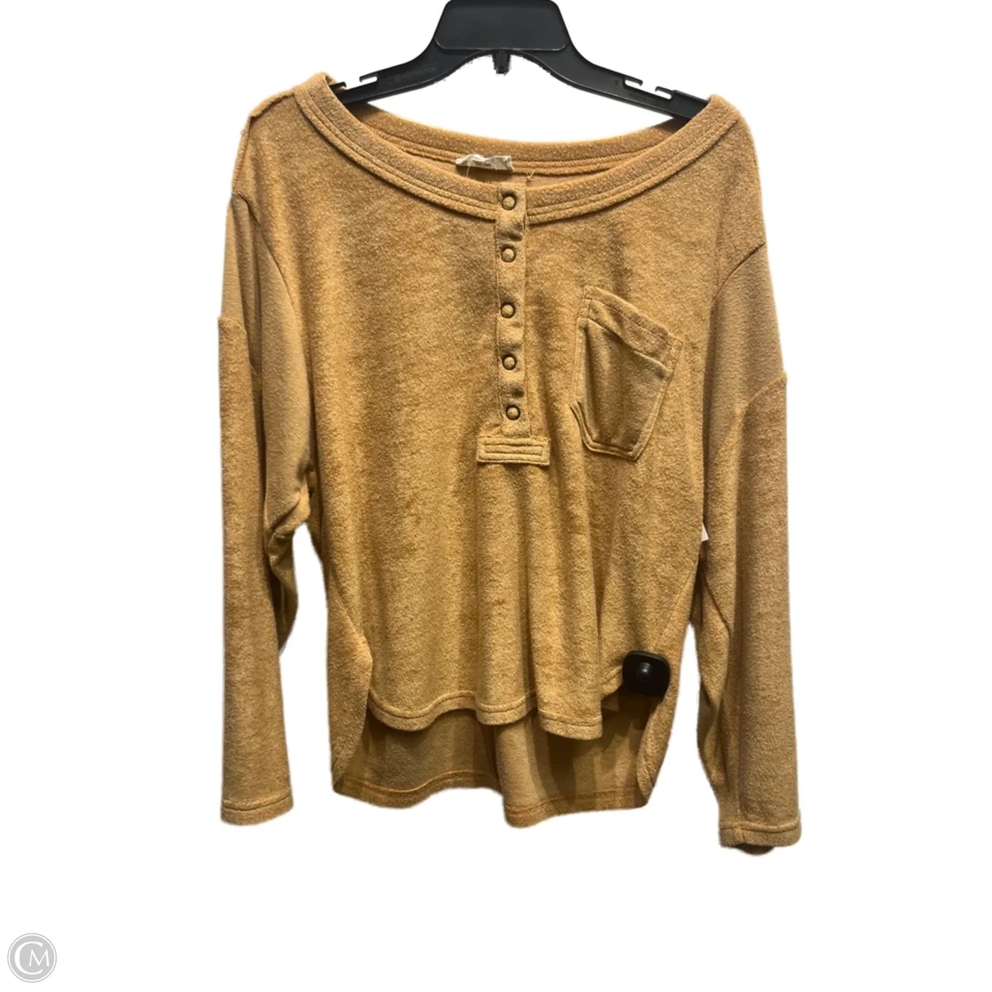 Top Long Sleeve By Entro In Brown, Size: S