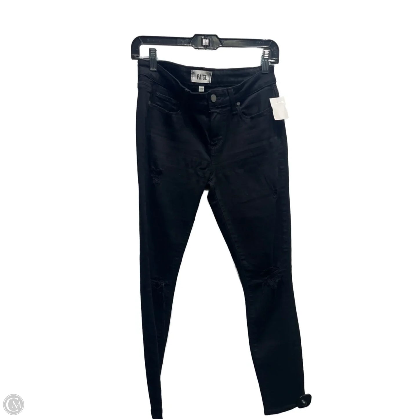 Jeans Skinny By Paige In Black, Size: 8