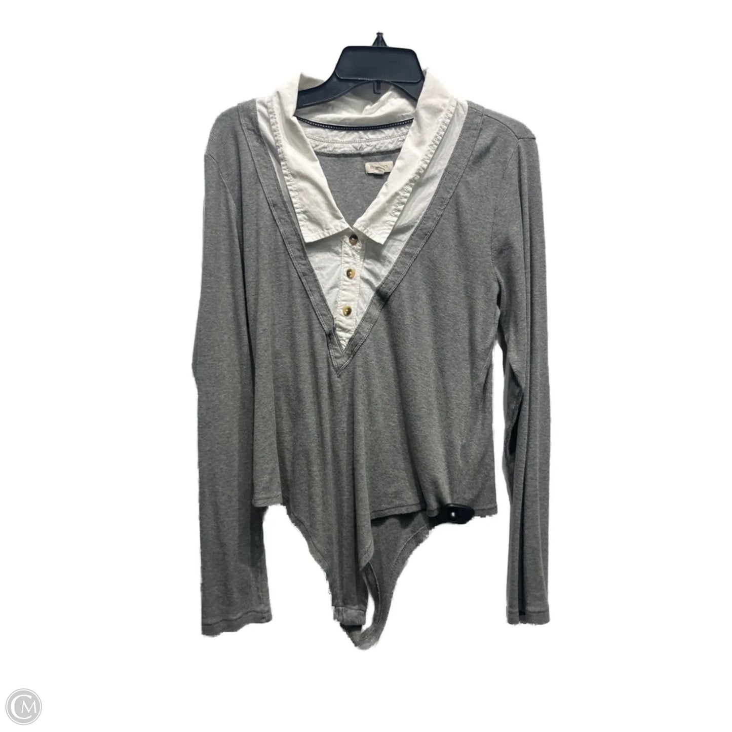 Bodysuit By Pilcro In Grey, Size: Xl