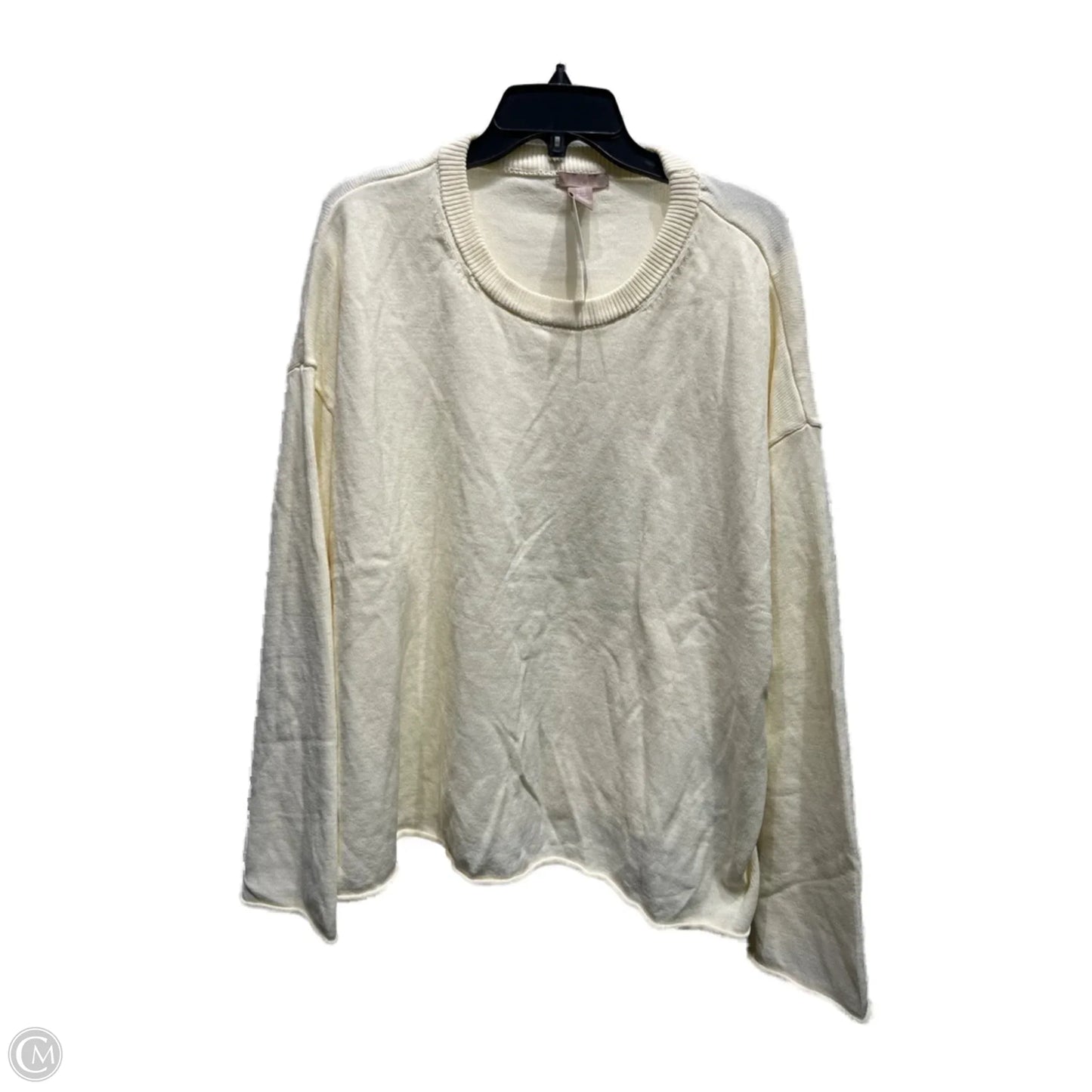 Sweater By H&m In Cream, Size: Xxl