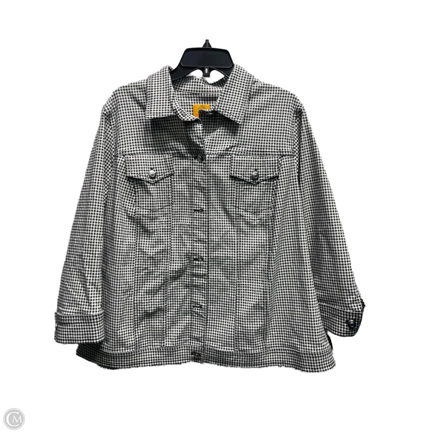 Jacket Other By Ruby Rd In Black & White, Size: Xl