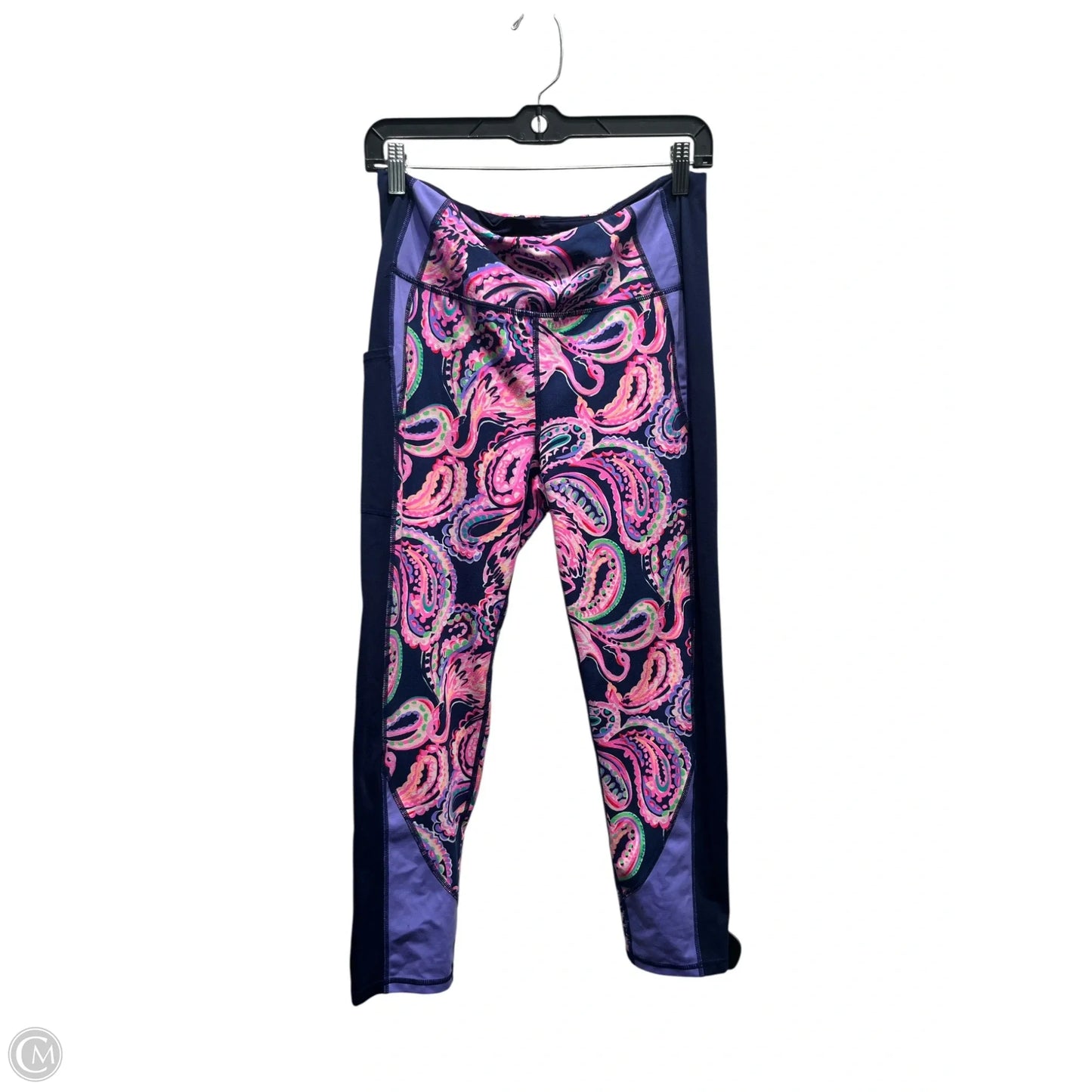 Pants Designer By Lilly Pulitzer In Blue & Purple, Size: L