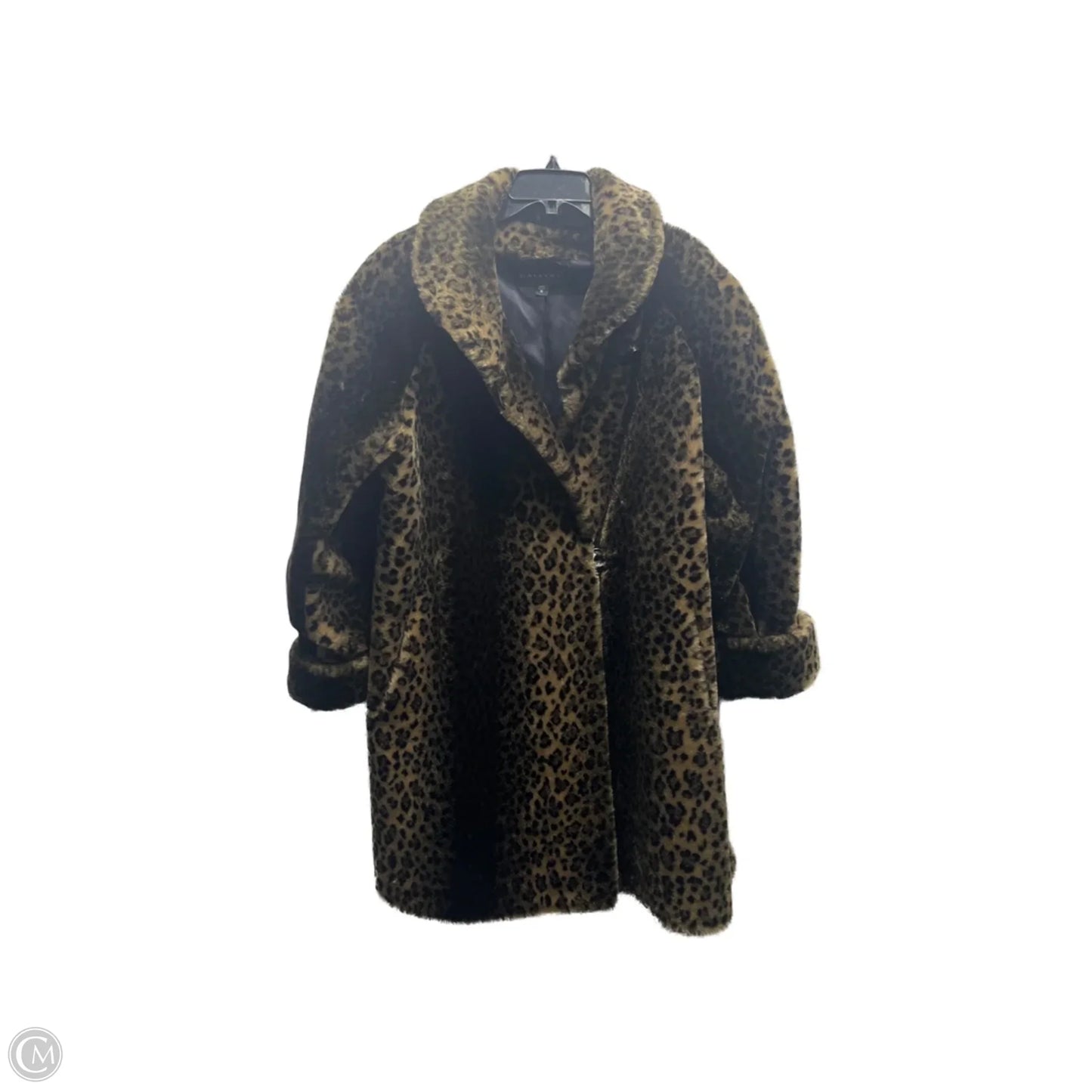 Coat Faux Fur & Sherpa By Gallery In Animal Print, Size: M