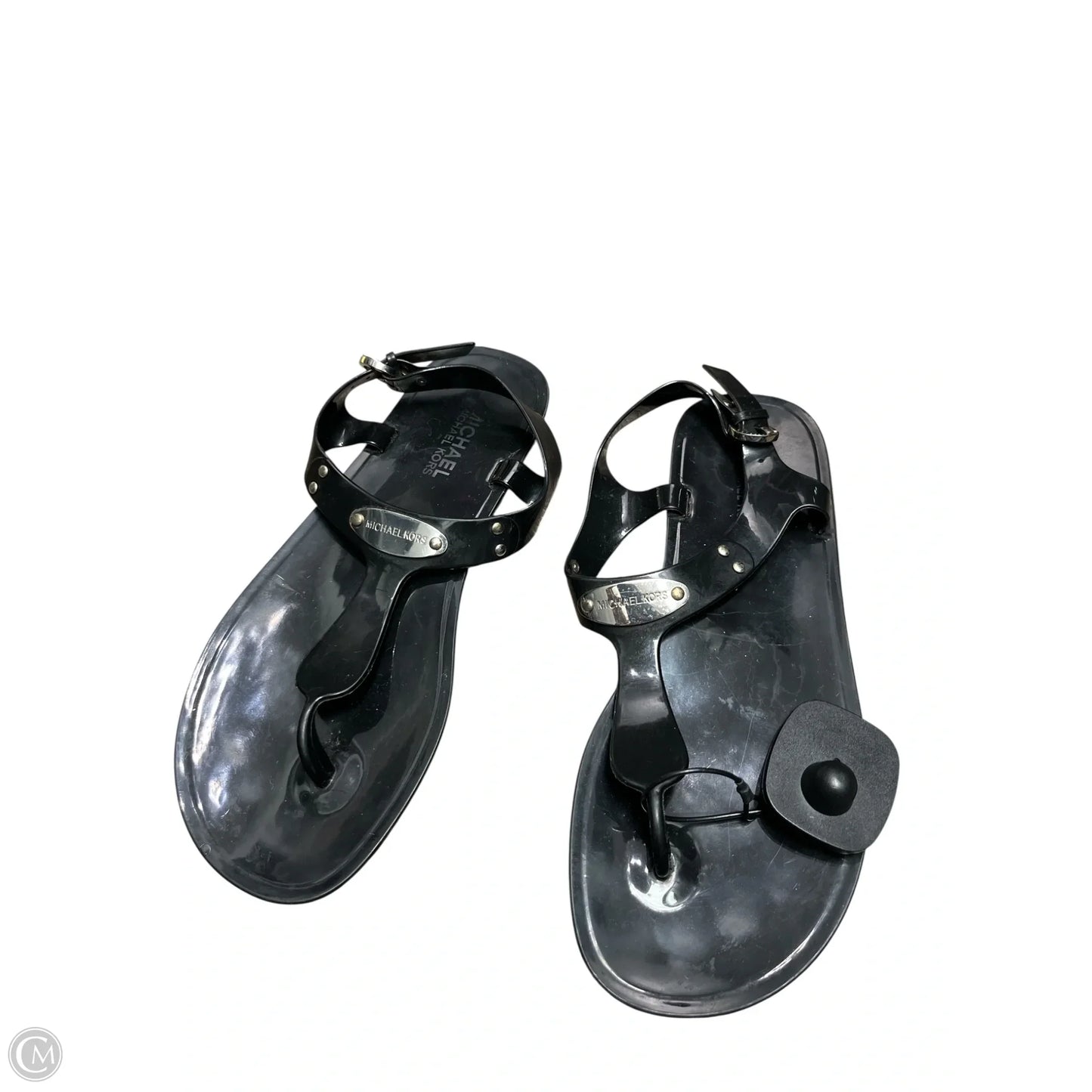 Sandals Flats By Michael By Michael Kors In Black, Size: 7