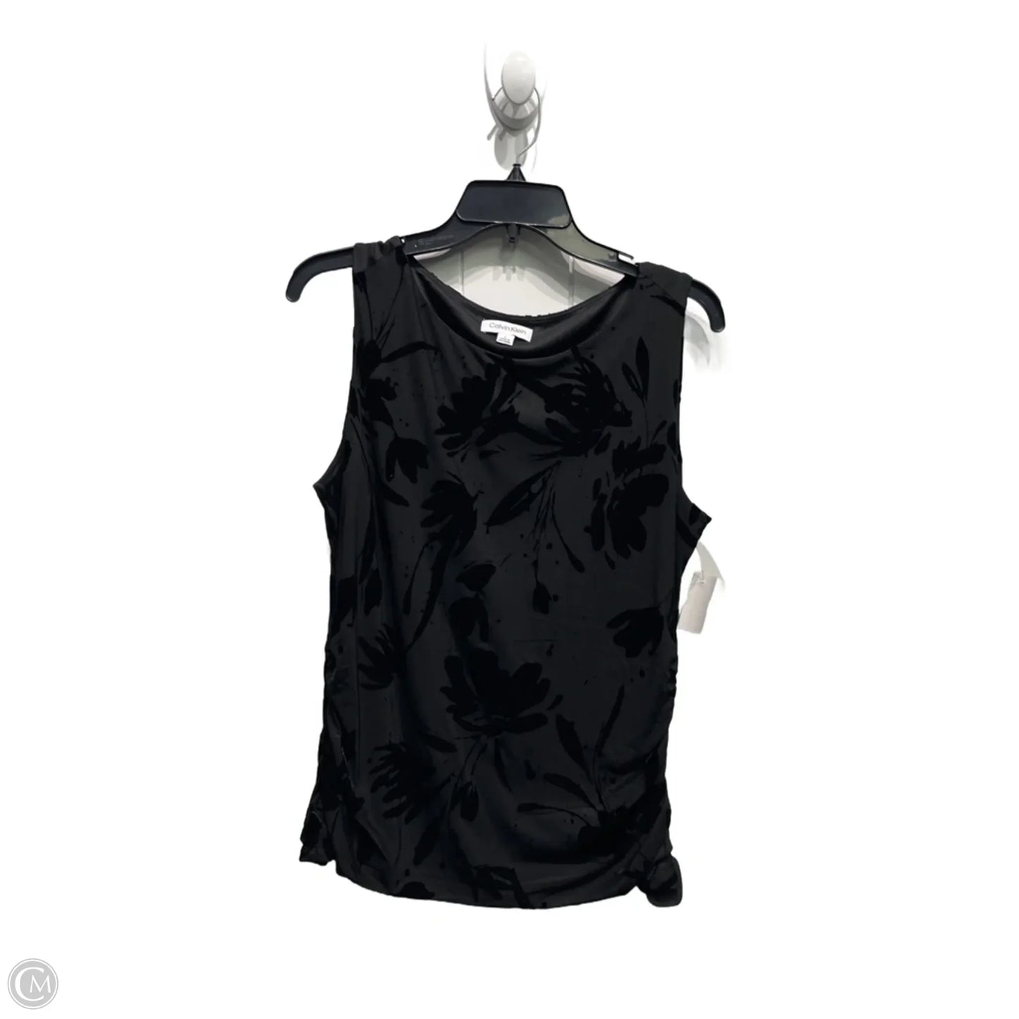 Top Sleeveless By Calvin Klein In Black, Size: L