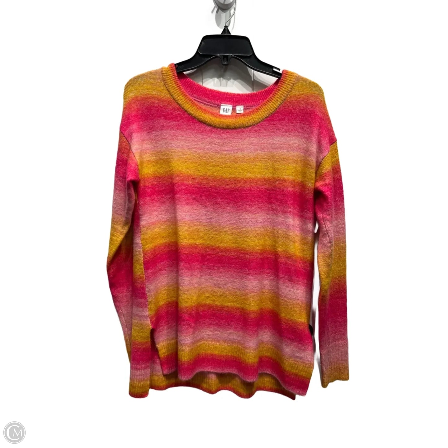 Sweater By Gap In Orange & Pink, Size: S