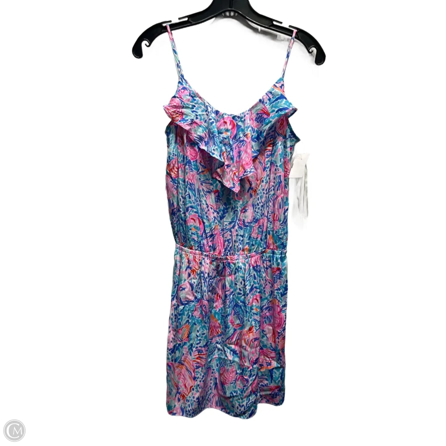 Romper Designer By Lilly Pulitzer In Blue & Pink, Size: Xs