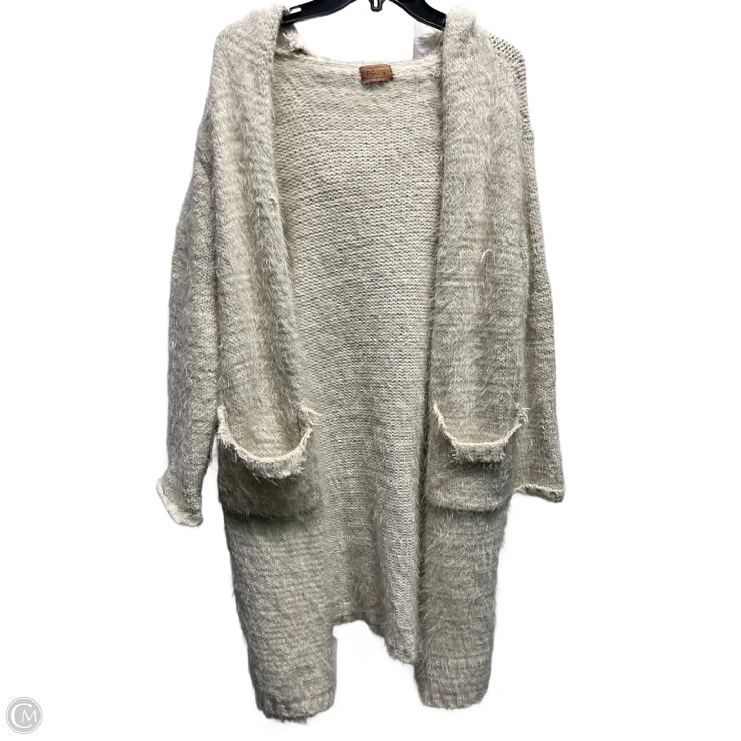 Sweater Cardigan By Pol In Tan, Size: S