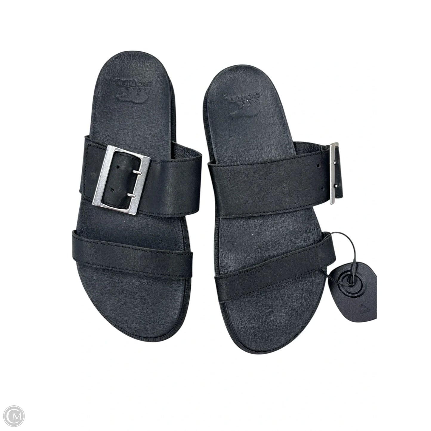 Sandals Flats By Sorel In Black, Size: 7