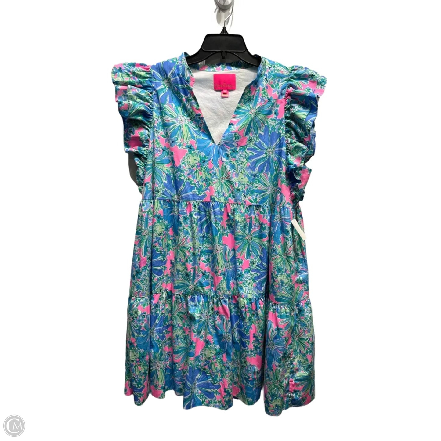 Dress Designer By Lilly Pulitzer In Blue & Pink, Size: Xl