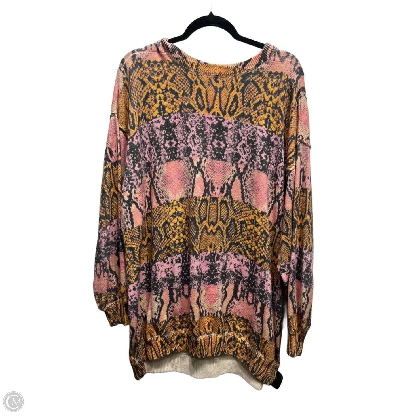 Sweater By Free People In Orange & Yellow, Size: S